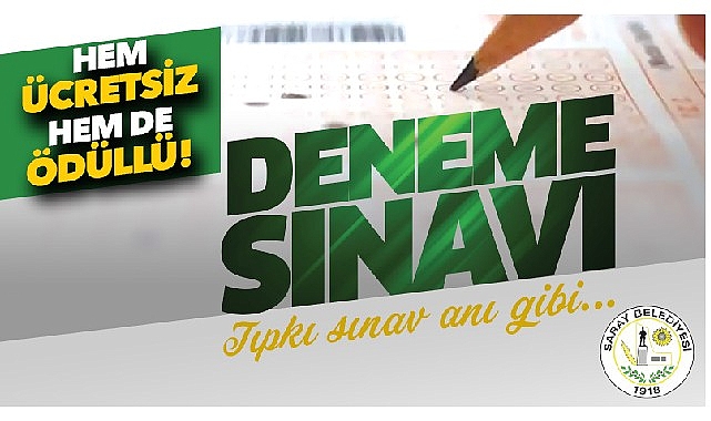 Saray Belediyesi: Fiyatsız deneme imtihanları devam ediyor