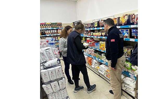 Zabıta takımlarından marketlere kontrol