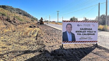 Alanya- Gazipaşa ortasına 13 km’lik yeni bisiklet yolu yapılıyor