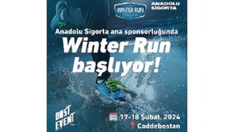 Anadolu Sigorta, Türkiye’nin En Büyük Kış Spor Etkinliklerinden Winter Run İstanbul’a Sponsor Oldu