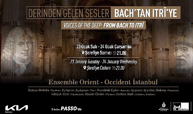 Bach’tan Itrî’ye uzanan unutulmaz bir müzik seyahati yaşanacak: Derinden gelen sesler, Şerefiye Sarnıcı’nda başlıyor