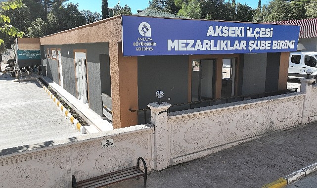 Büyükşehir Belediyesi’nden Akseki’ye gasilhane ve mezarlık hizmeti