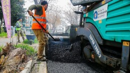 Havaalanı Caddesi’ne sıcak asfalt