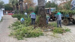 Kemer Belediyesi’nden yeşil alanlarda çalışmalar