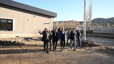 Lider Altay Bozkır’a Kazandırılan Otogar Binasını ve İtfaiye Merkezini İnceledi