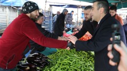 Lider Kalaycı Pazartesi pazarını ziyaret etti