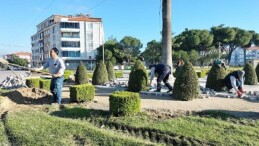 Park bahçeler çalışıyor, burhaniye güzelleşiyor