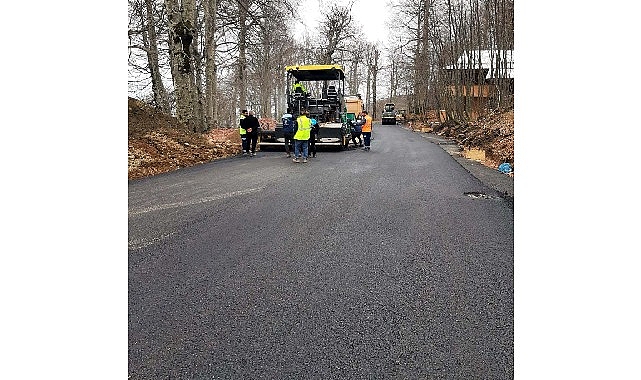 Teleferiğin son durağına otopark ve yol