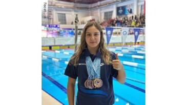 Türkiye Kulüpler Ortası Yüzme Şampiyonası’nda Merve Tuncel ve Emre Sakcı’dan 16 madalya