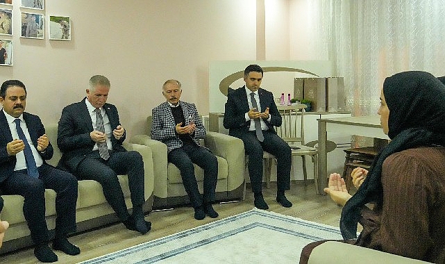 Vali Gül, Kaymakam Şenel ve Lider Atila Aydıner’den şehit ailesine ziyaret
