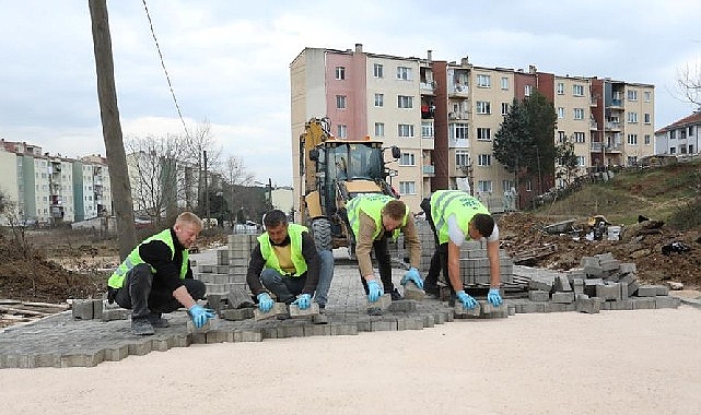 Yeniceköy’de 15 Sokakta Kaplama Çalışması Sürüyor