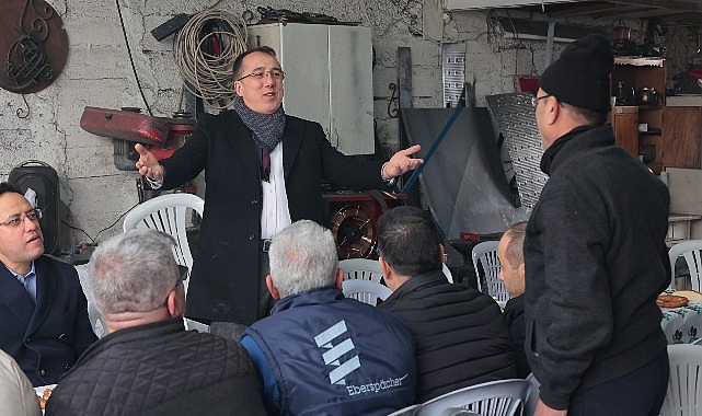 AK Parti Nevşehir Belediye Lider Adayı Dr. Mehmet Savran, sanayi esnaflarıyla bir ortaya geldi