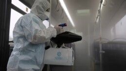 Büyükşehir’in otobüslerine nano gümüş dezenfekte