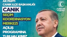Cumhur İttifakı AK Parti Canik Seçim Uyum Merkezi Açılıyor