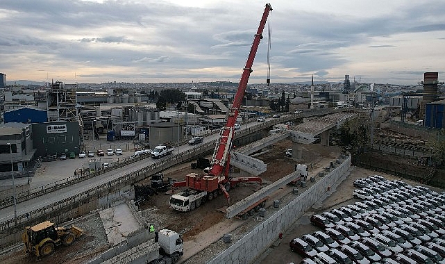 Darıca Osmangazi’de kiriş montajları başladı