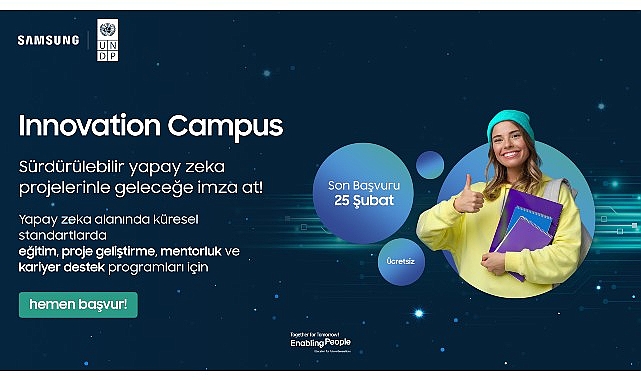 ”Innovation Campus” Programı kapsamında genç bayanlara özel açılan yeni yapay zeka sınıfının müracaatları başladı