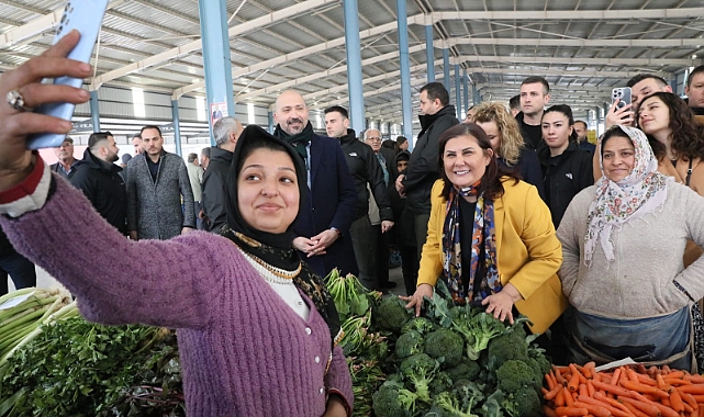 Lider çerçioğlu Söke Bağarası salı pazarında vatandaşlarlar buluştu