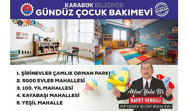 Lider Vergili’den Gündüz Çocuk Bakımevleri Projesi