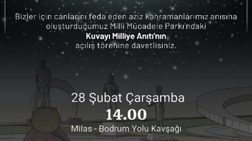 Milas Belediyesi, Milas Şehitleri ve Kuvayı Ulusala Anıtı Projesi’ni tamamladı