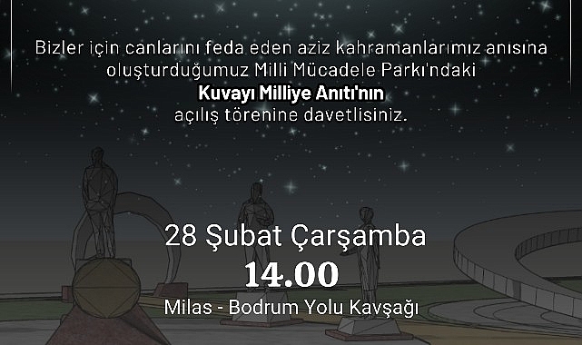 Milas Belediyesi, Milas Şehitleri ve Kuvayı Ulusala Anıtı Projesi’ni tamamladı