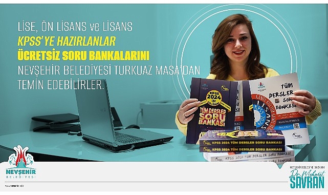 Nevşehir Belediyesi’nin, Kamu İşçisi Seçme İmtihanı (KPSS)’ye hazırlanan gençler için gerçekleştirdiği fiyatsız soru bankası dağıtımı devam ediyor