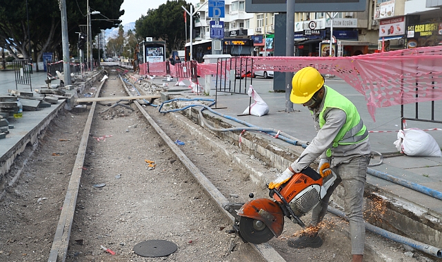 Nostalji Tramvay çizgisinde hummalı çalışma