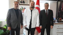 Opera sanatkarı Hakan Aysev’den Lider Topaloğlu’na ziyaret