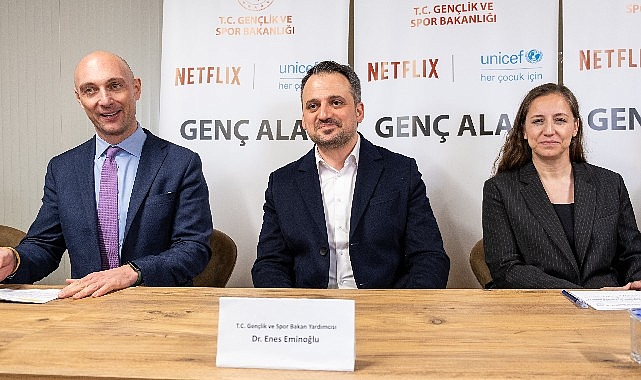 Zelzelenin 1. yılında Gençlik ve Spor Bakanlığı, UNICEF ve Netflix tarafından Genç Alan’a ortak ziyaret