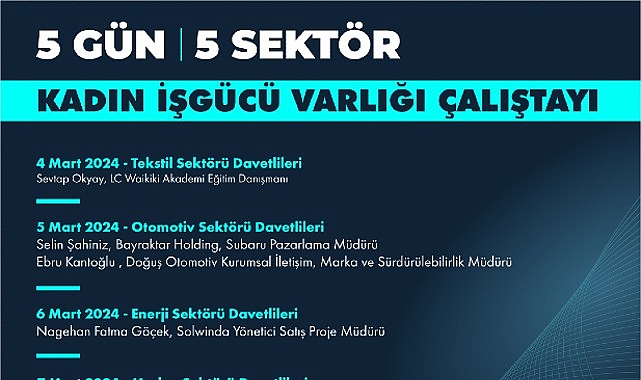 Beş farklı kesimden bayanlar mesleksel tecrübelerini öğrencilerle paylaşacak