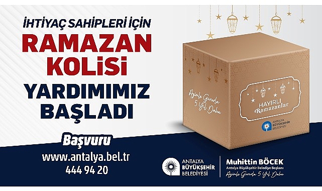 Büyükşehir’den gereksinim sahiplerine Ramazan besin kolisi