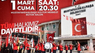 Mustafakemalpaşa Belediyesi, sanat ve müziğin büyüleyici dünyasını Mustafakemalpaşa Belediyesi Bando ve Kent Orkestrası’ndan mükemmel konser ile vatandaşlarıyla buluşturuyo