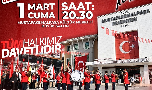 Mustafakemalpaşa Belediyesi, sanat ve müziğin büyüleyici dünyasını Mustafakemalpaşa Belediyesi Bando ve Kent Orkestrası’ndan mükemmel konser ile vatandaşlarıyla buluşturuyo