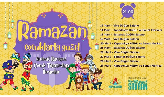 Nevşehir Belediye’nden Çocuklara Ramazan Muştusu