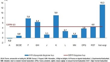 TÜİK: Gayrisafi Yurt İçi Hasıla (GSYH) 2023 yılında %4,5 arttı