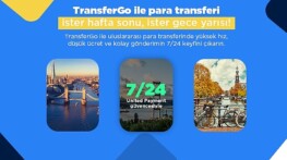 United Payment dünya devi TransferGo’yu 7/24 para transferi ile buluşturuyor