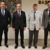 31 Mart Mahalli İdareler Genel Seçimleri sonrasında yeniden Selçuklu Belediye Başkanı olan Ahmet Pekyatırmacı tebrik ziyaretlerini kabul ediyor
