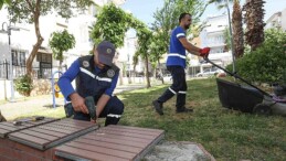 Buca’nın parklarında yaza hazırlık