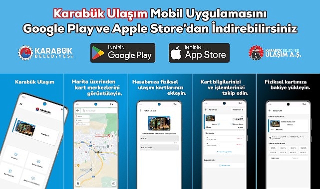 Karabük Ulaşım Taşınabilir Uygulaması Yayında