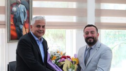 Lider Mustafa Turan’dan birinci ziyaret Kaymakam Fatih Aksoy’a oldu