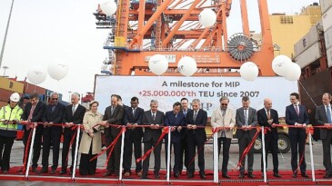 Mersin Milletlerarası Limanı 25 milyon TEU’nun üzerinde konteyner elleçleyerek yeni bir kilometre taşına ulaştı