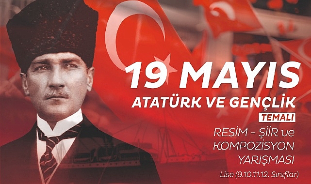 19 Mayıs Atatürk’ü Anma, Gençlik ve Spor Bayramı’ temalı ödüllü fotoğraf, şiir ve kompozisyon müsabakası düzenleyecek
