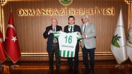 Bursaspor idaresinden Lider Aydın’a ziyaret