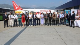 Gazipaşa-Alanya Havalimanı Corendon’un birinci Brüksel uçusunu karşıladı