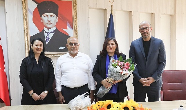 Germencik Belediye Başkanı Burak Zencirci Aydın Büyükşehir Belediye Lideri Hasret Çerçioğlu’na nezaket ziyaretinde bulundu