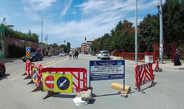 İSU, Tuzla Caddesi’ne 740 Metre Yeni Yağmur Suyu Çizgisi Yapıyor