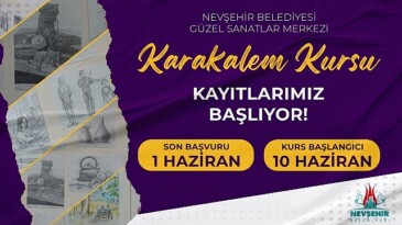 Nevşehir Belediyesi Hoş Sanatlar Merkezi’nde çocuk, genç ve yetişkinler için “Karakalem Fotoğraf Kursu” açılacak