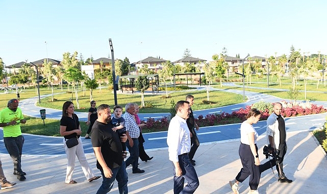 Lider Özyiğit, Yenişehir Belediyesi Bisiklet Eğitim Parkı’nı gezdi