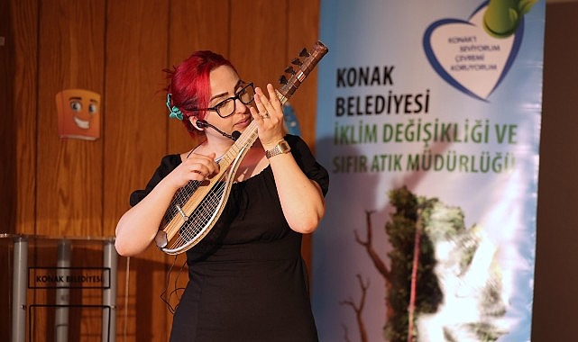 Minik çevreciler geri dönüşüm müzik aletlerinin kıssasını dinledi