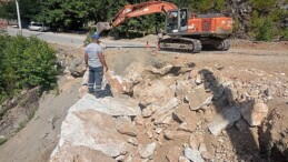 Alanya kırsalında yol bakımları sürüyor