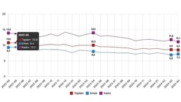 Tüik: Mevsim tesirinden arındırılmış işsizlik oranı %8,5 düzeyinde gerçekleşti